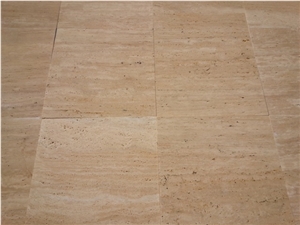 Denizli Light Beige Travertine Tiles & Slabs, Polished Floor Tiles, Wall Tiles