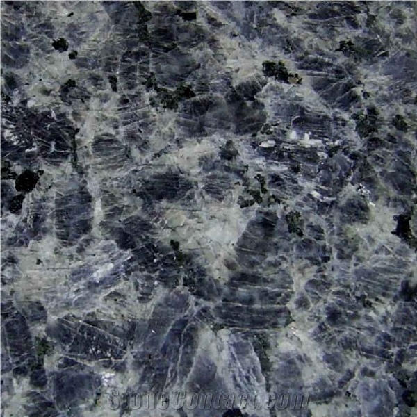 Ice Flower Black Granite Slabs & Tiles, China Grey Granite