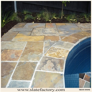 Slate Tiles, Slate Floor Tile on Sale, Multicolor Slate Tiles