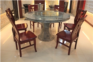 Green Marble Round Table Tops, Stone Furniture