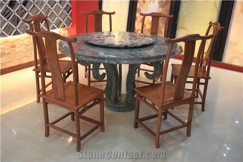 Green Marble Table Tops, Stone Furniture