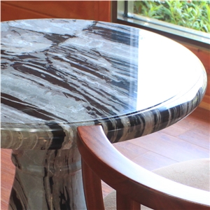 Huaan Jade Occasional Round Stone Table