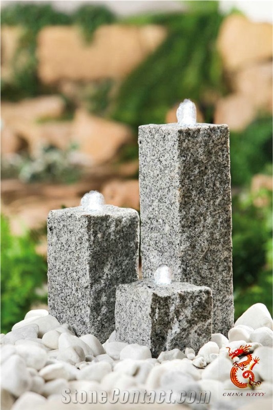 Fountain Stone Cedrus, Black Granite Fountains