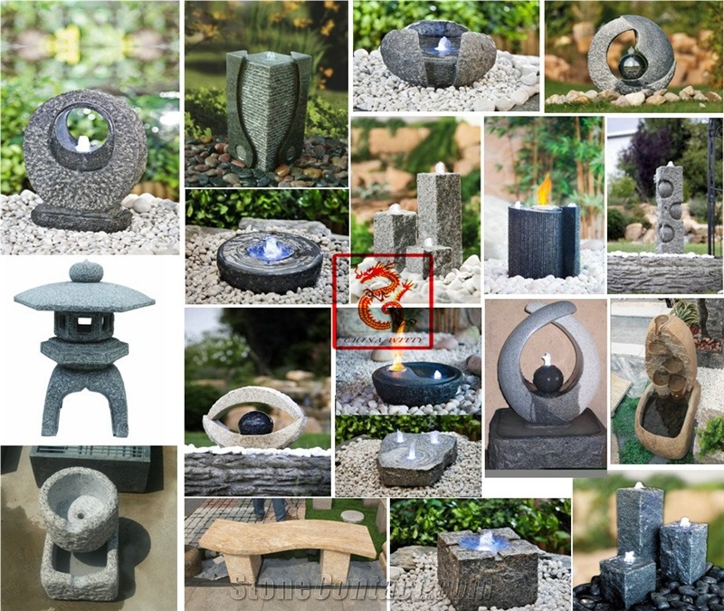 Stone Garden Granite Water Fountain