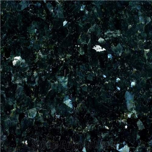 Emerald Pearl Slabs & Tiles, Norway Green Granite