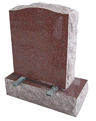 G664 Granite Slant Grave, Red Granite Monuments