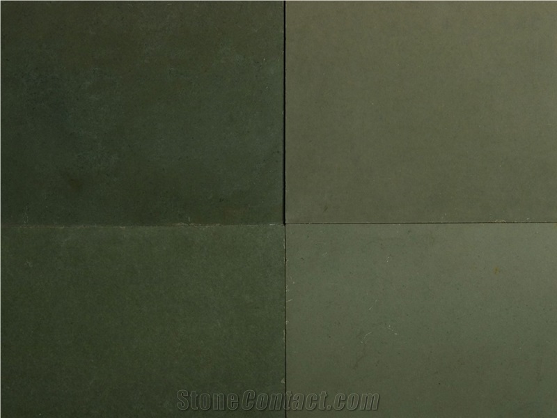 Kota Green Sandstone Slabs & Tiles, India Green Sandstone