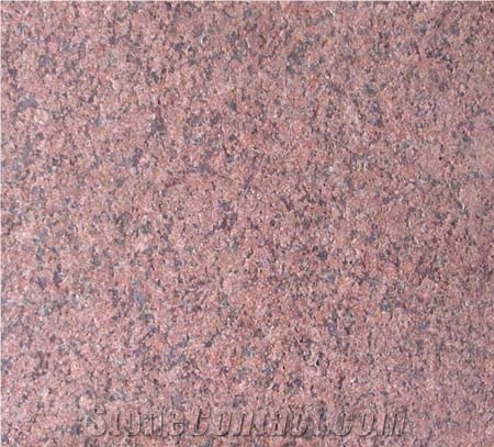 Ruby Red Granite (Flamed) Slabs & Tiles, India Red Granite