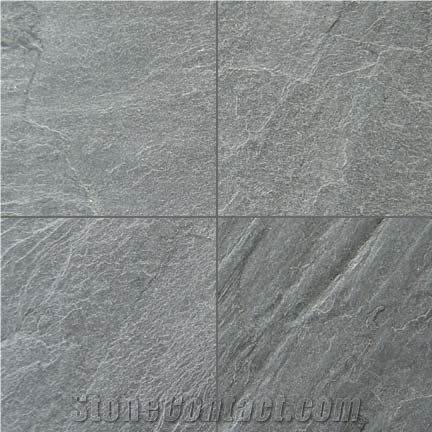 Silver Grey Slate Slabs & Tiles, Floor Covering Tiles, Walling Tiles