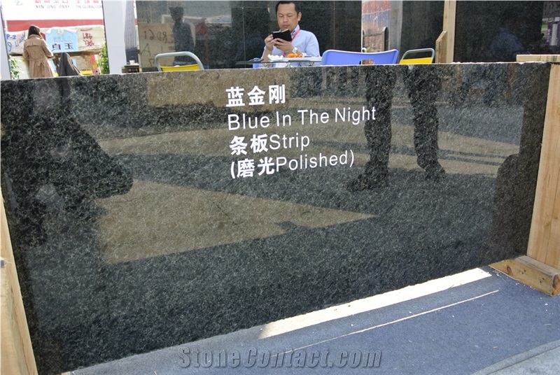 Blue in the Night Granite Slabs, Angola Blue Star Granite