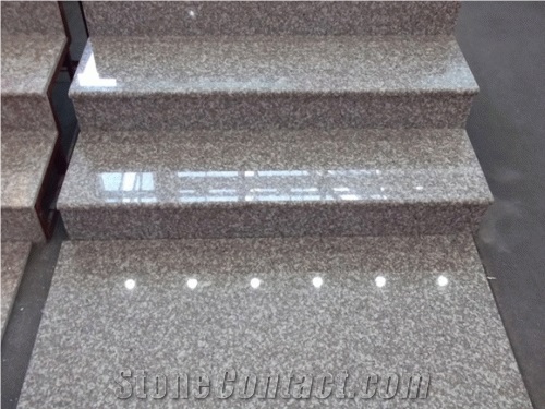 China Pink Granite Stair, G664 Granite Stairs & Steps,China Red Granite, High Polished Luoyuan Red Granite Stone with Good Quality