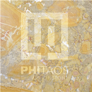 Bois Dore Limestone Tiles, France Yellow Limestone