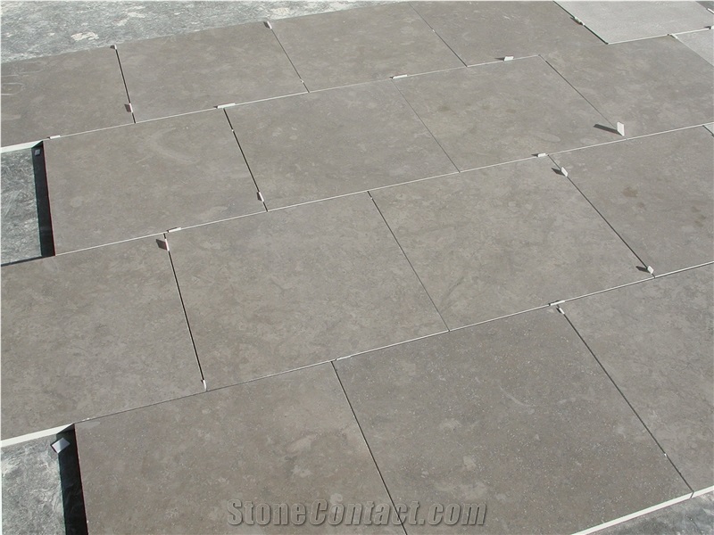 Pompadour Limestone Tiles, France Grey Limestone