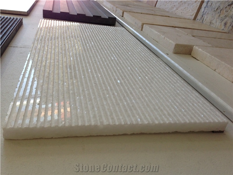 Split Finishing Sichuan Crystal White Marble Tiles & Slabs