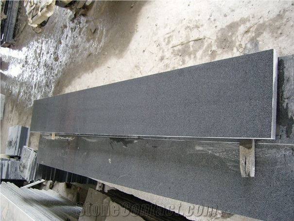 Polished G654 China Nero Impala Dark Grey Granite Steps & Stairs/ Treads/ Staircase / Stair Threshold