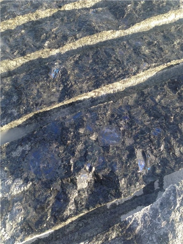 Labradorite, Ukraine Black Granite Block