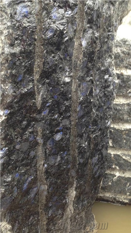 Labradorite, Ukraine Black Granite Block