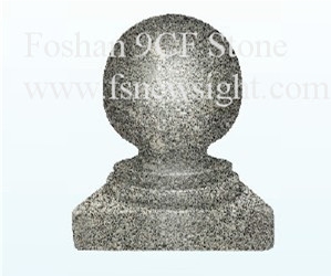 G603 Granite Ball Pier Caps 20x20x28cm
