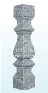 Granite Baluster 60x11x11 cm Filiform Square G603, Natural Grey Granite Baluster