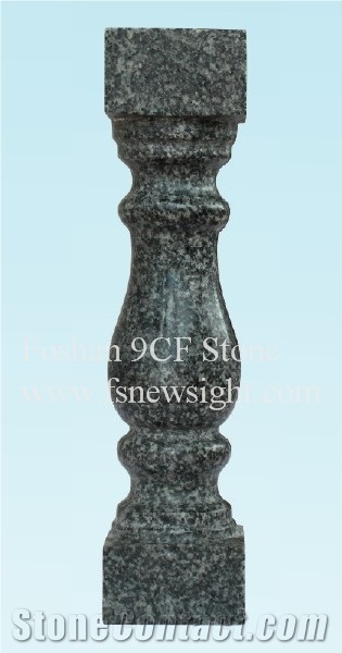 Granite(Dark) Black Balustrade/Handrail 60x12x12 cm Square (Qh6012), Natural Black Granite Handrail