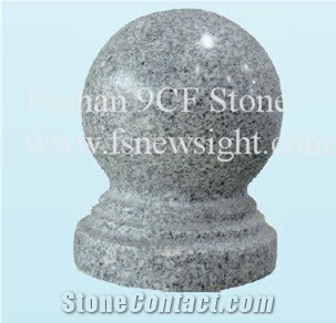 Granite G603 Ball 20x20x28cm Round, Granite Pier Caps & Quoins