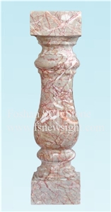 Marble Agate Balustrade/Handrail 60x12x12 cm Square (Mh6012), Red Marble Handrail