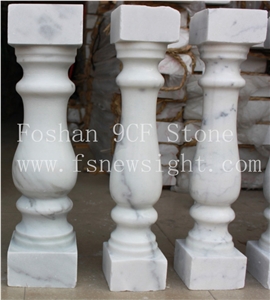 Natural White Marble Balustrade,Handraills 50x10x10 cm Square
