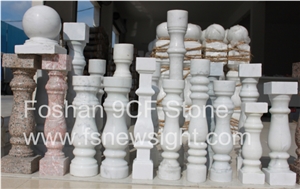 White Marble Balustrade 60x12x12 cm Square (2a6012), White Marble Balustrade & Railings