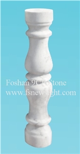 White Marble Balustrade 70x10x10 cm Round(2b7010), White Marble Balustrade & Railings