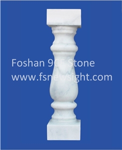 White Marble Balustrade/Handrail Building Stones 60x12x12 cm Square