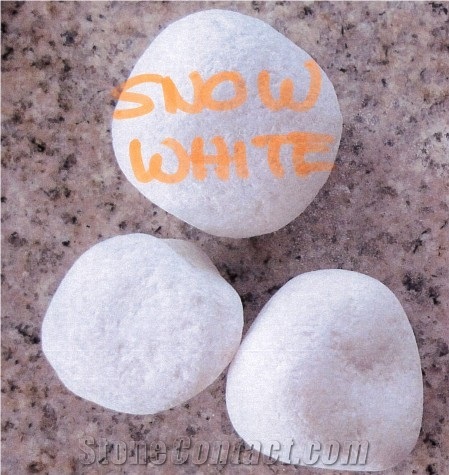 Cheap White Pebble Snow White Pebble Stone