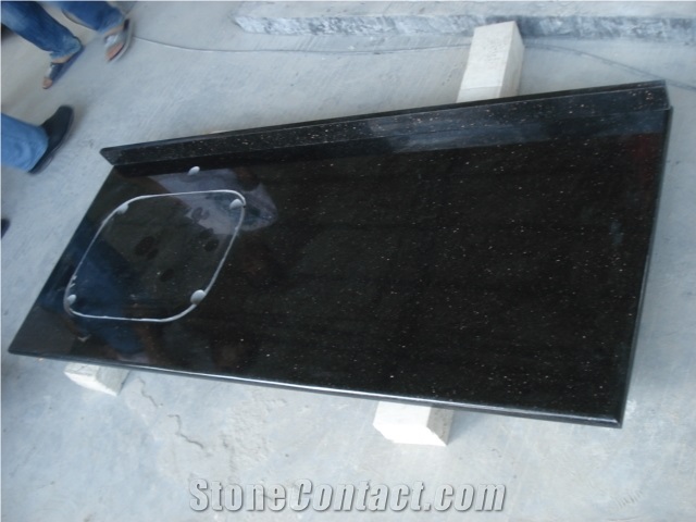 Black Galaxy Granite Countertop, Black Granite Countertops