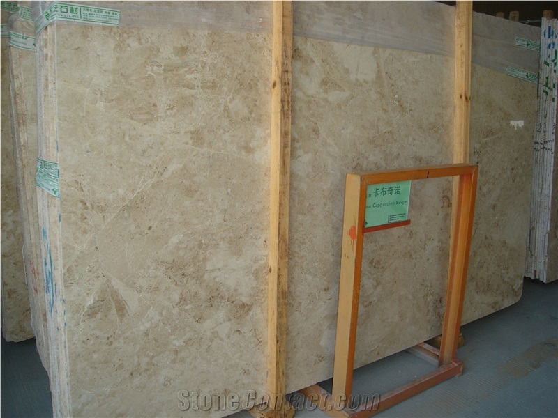 Imported Cappuccino Beige Marble Slabs & Tiles, Turkey Brown Marble