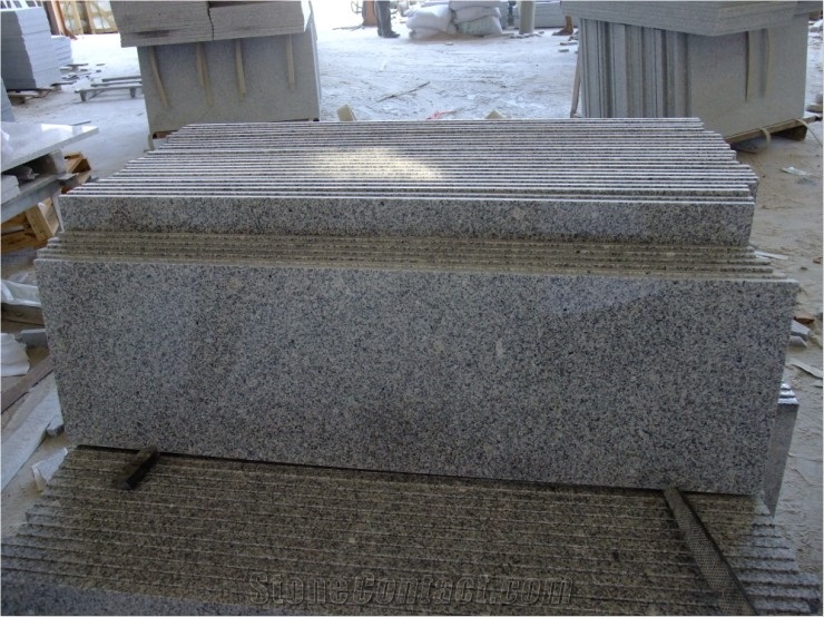 Polished Grey Granite Stair
