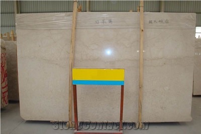 Botticino Classico Marble Slabs, Quality Yellow Beige Marble