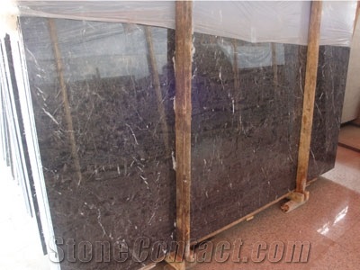 Cheap Hang Grey Marble Slabs with White Lines