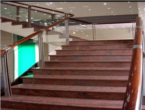 Chinese Multicolor Red Granite Steps/Stairs