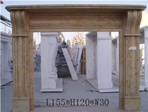 European Marble Fireplace Home,Custom Carved Stone Work Home