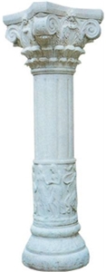 White Marble Column/Pillar, Cheap Solid Stone Columns