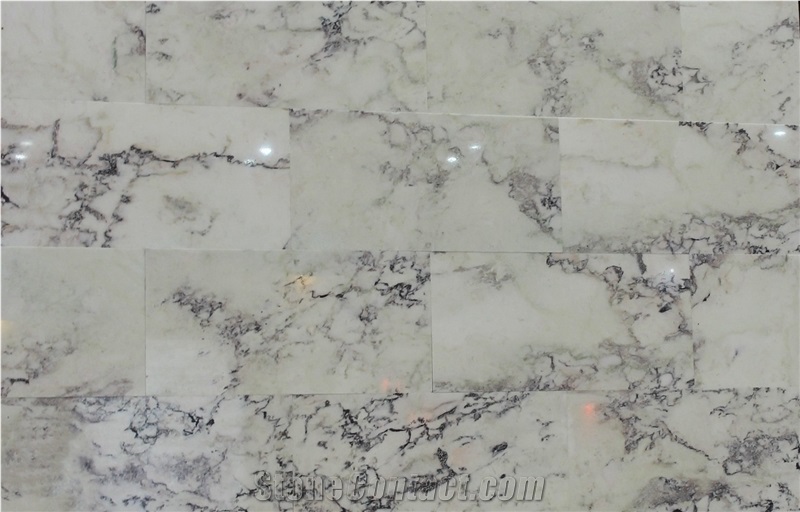 Violet Sky Marble Slabs & Tiles, China White Marble