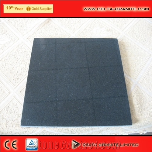 G399 Natural Granite Stone, Polished Black Granite Tiles
