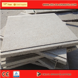 Top and Bottom Sawn Cut Shandong Gray Granite Paving Tiles