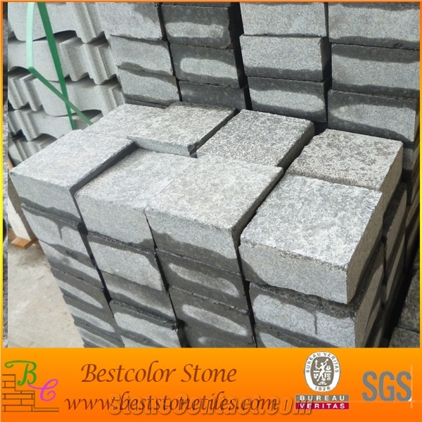 China Black Basalt Paving Tiles, Basalt Stone Cobbles Flamed