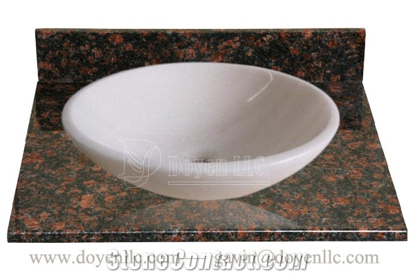 Guangxi White Round Sinks 420x140x15, Guangxi White Marble Round Sinks