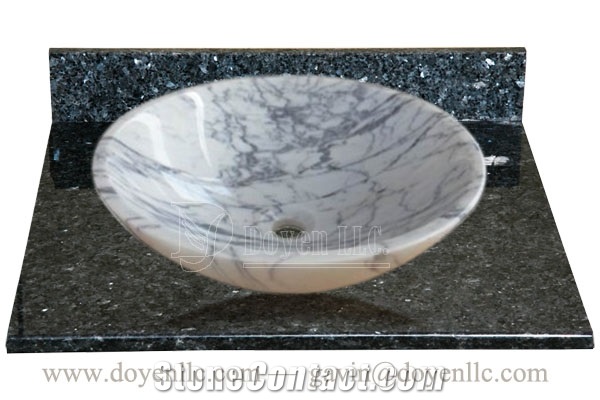 Guangxi White Round Sinks 420x140x15, Guangxi White Marble Round Sinks