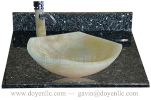 Iran White Onyx Sink, Vessel Basin 400x120x15