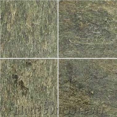 Badnor Jeera Green Slate Stone Slabs & Tiles, India Green Slate