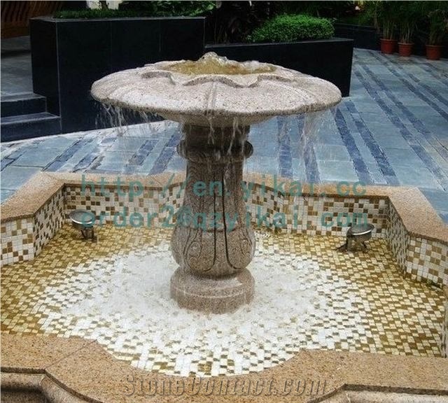 Lion Head Marble Wall Fountain for Garden Outdoor