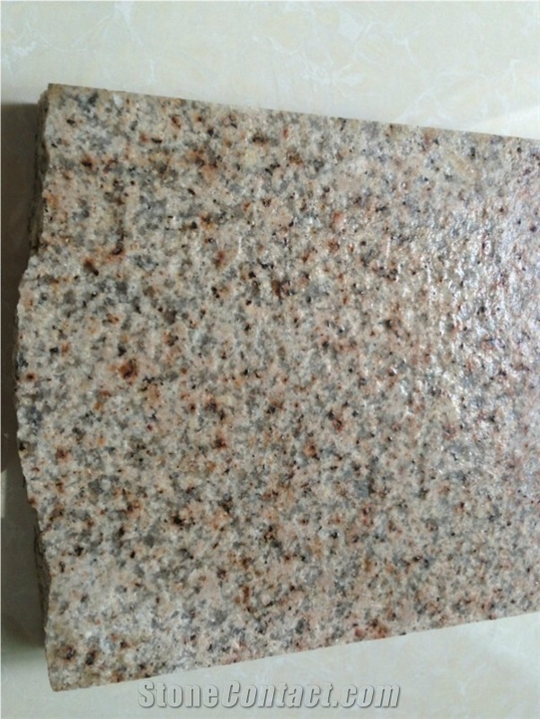 G350 Granite Flamed Tiles, China Yellow Granite