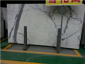 High Quality Statuary White Marble Slabs, Italy White Marble